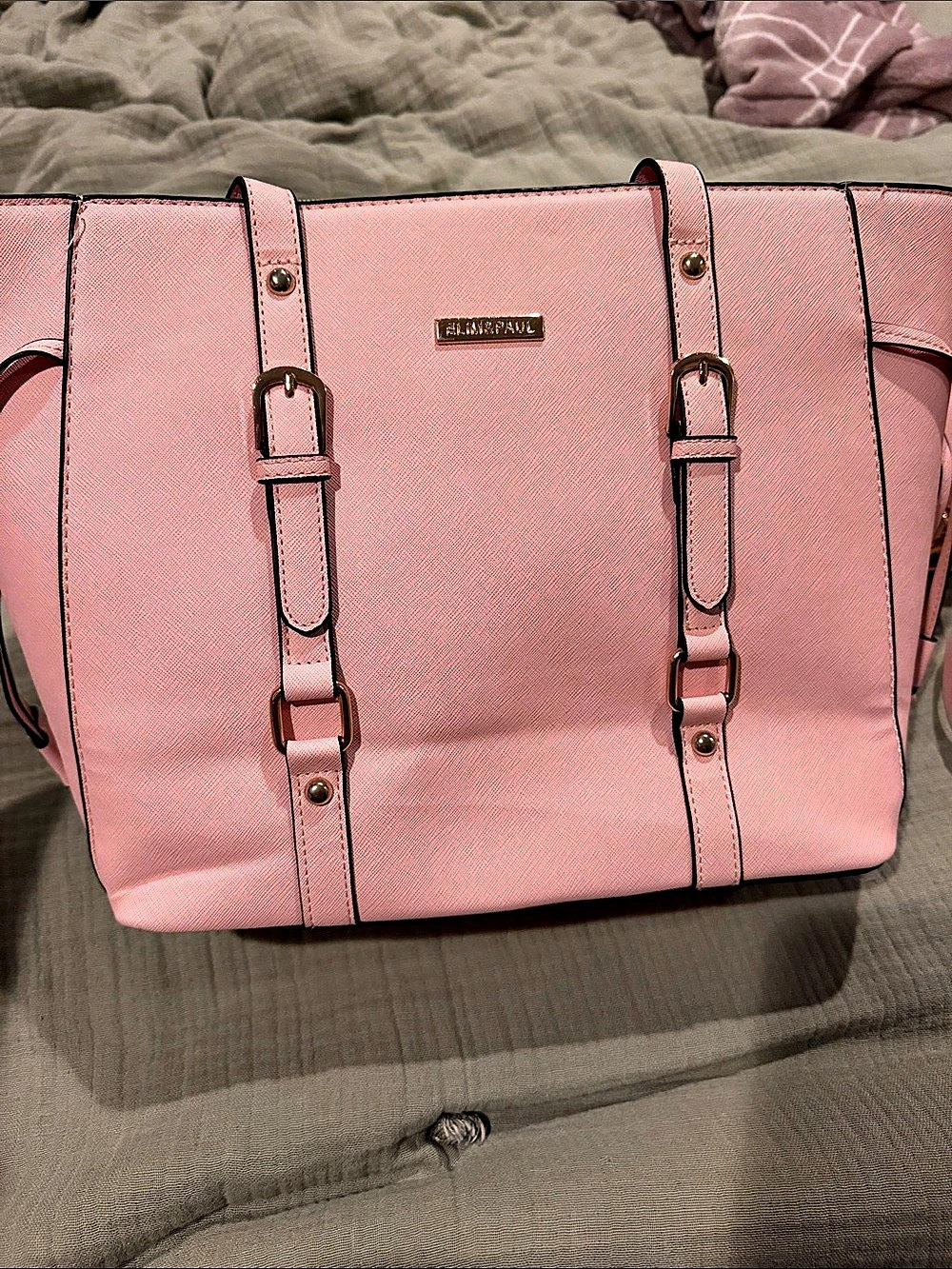 Kipling Tote Bag with Matching Crossbody in Pink